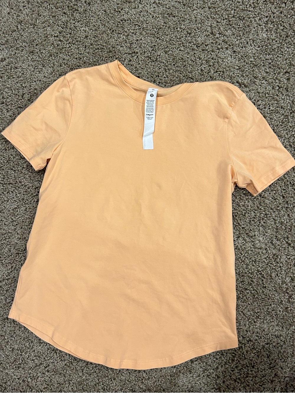 lululemon athletica Short-Sleeve Crew Tee in Peach